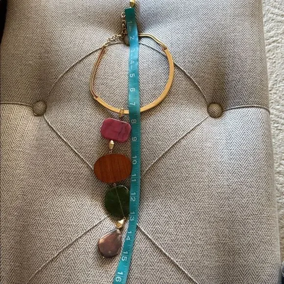 Chico's Originals Long Multi-Stone Statement Necklace - Picture 6 of 9